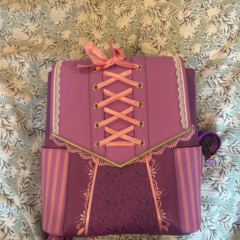 NEVER USED RAPUNZEL DRESS LOUNGEFLY BACKPACK// special edition 10th anniversary